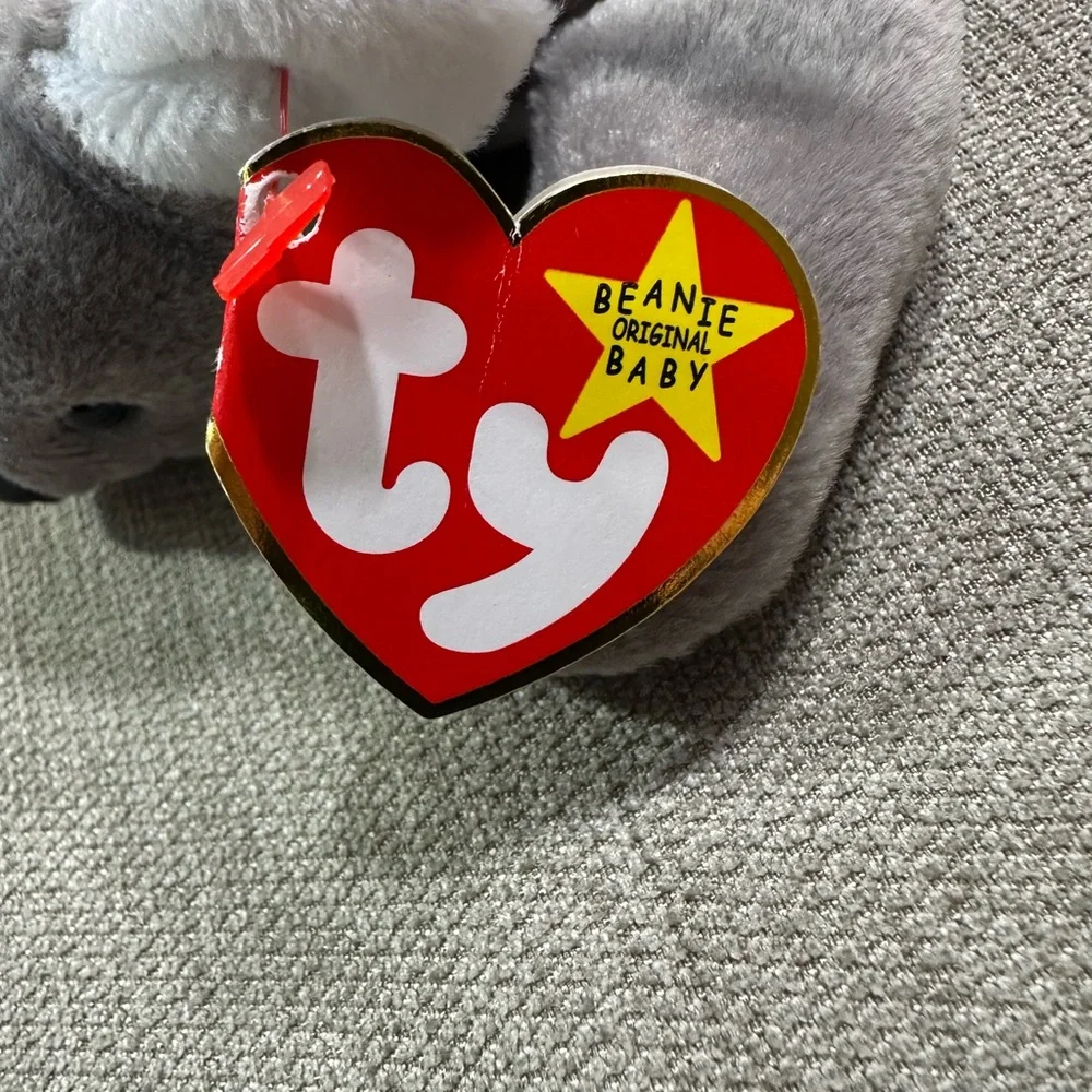 Ty Beanie Baby 1996 Mel Gray Koala Stuffed Animal Plush
